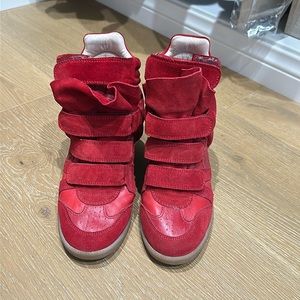COPY - Isabel Marant Beckett sneakers size 37 color RED